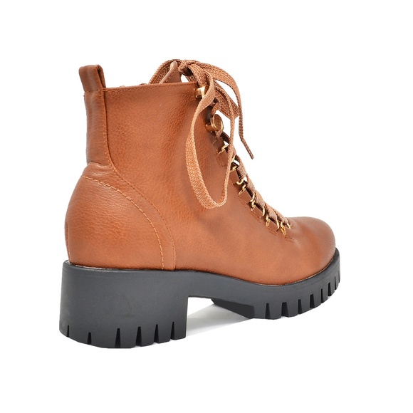 ⭐️ WOMEN'S LACE UP ANKLE COMBAT BOOTS - Picture 4 of 4